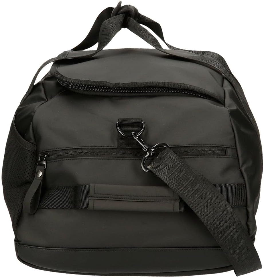 Pepe Jeans Hoxton rejsetaske, sort, 56 x 32 x 25,5 cm, polyester og PU, flerfarvet (flerfarvet), unik, rejsetaske Bagage og rejseudstyr Naty Shop