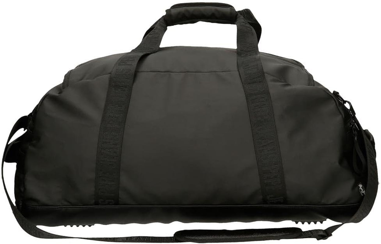 Pepe Jeans Hoxton rejsetaske, sort, 56 x 32 x 25,5 cm, polyester og PU, flerfarvet (flerfarvet), unik, rejsetaske Bagage og rejseudstyr Naty Shop