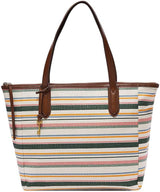 Dame Fossil Williamson taske Dame tasker Naty Shop Brown and Stripes