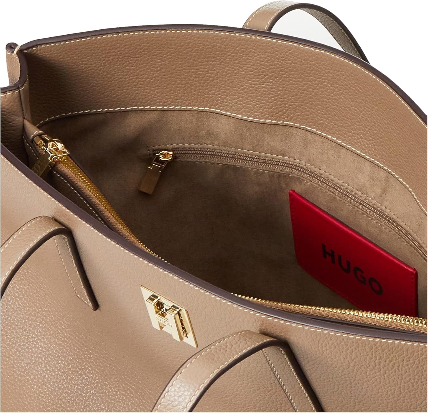 Arbejdstaske til kvinder HUGO Arleen Arbejdstaske Dark Beige251 One Size Dametasker Naty Shop
