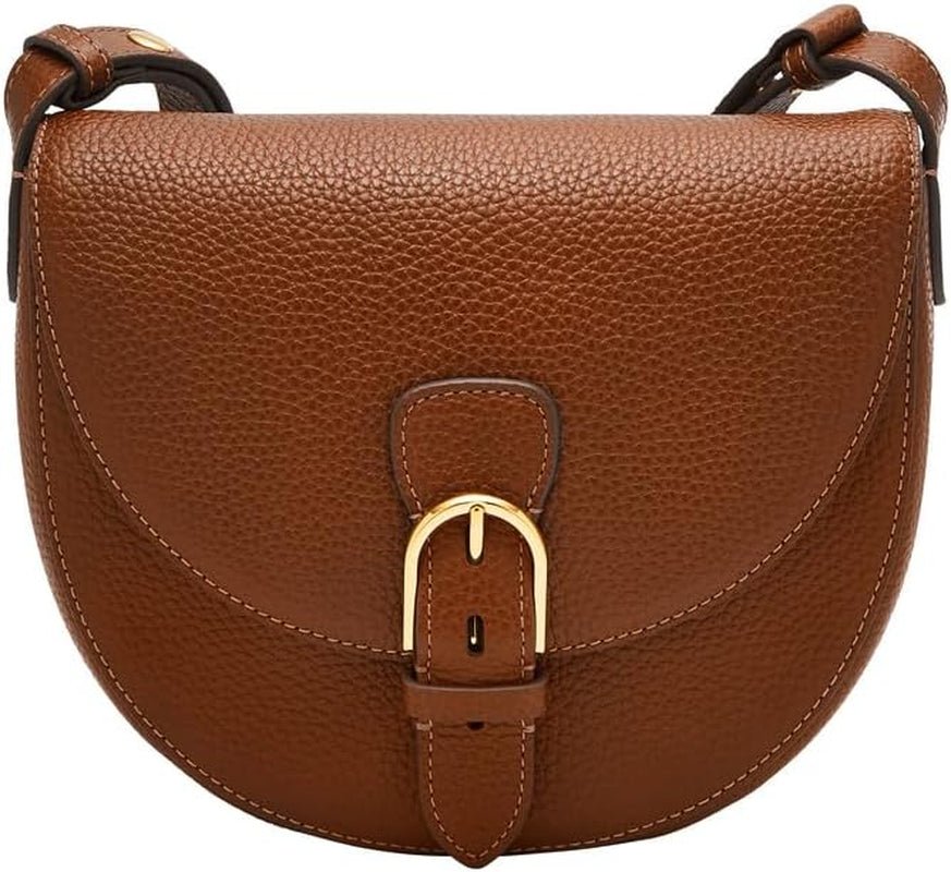 Fossil Everleigh håndtaske i læder eller bomuld til kvinder Tasker Dame Naty Shop Ash Brown
