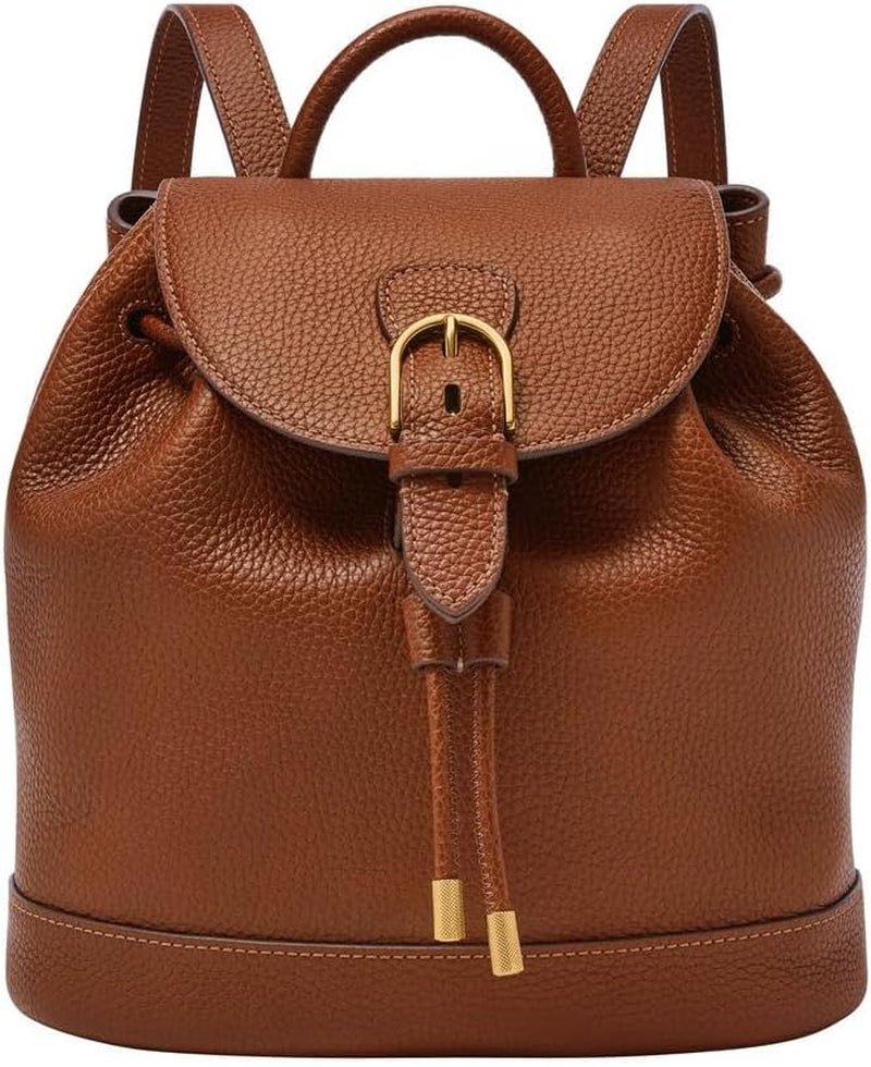 Fossil Everleigh Håndtaske i læder eller bomuld til kvinder Dametasker Naty Shop Coffee Brown