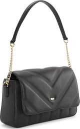 DKNY Dame Skuldertaske, Sort/Gul Dame Naty Shop Tasker