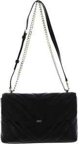 DKNY Dame Skuldertaske Dame Tasker Naty Shop Sort / Guld