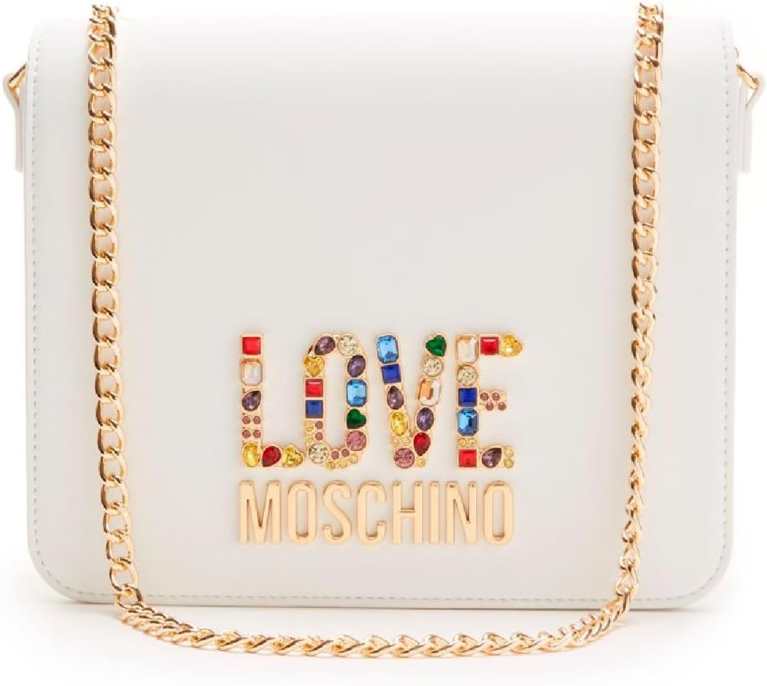 Love Moschino Dame Skuldertaske, Hvid Skuldertaske, Hvid Dame Tasker Naty Shop Standardtitel