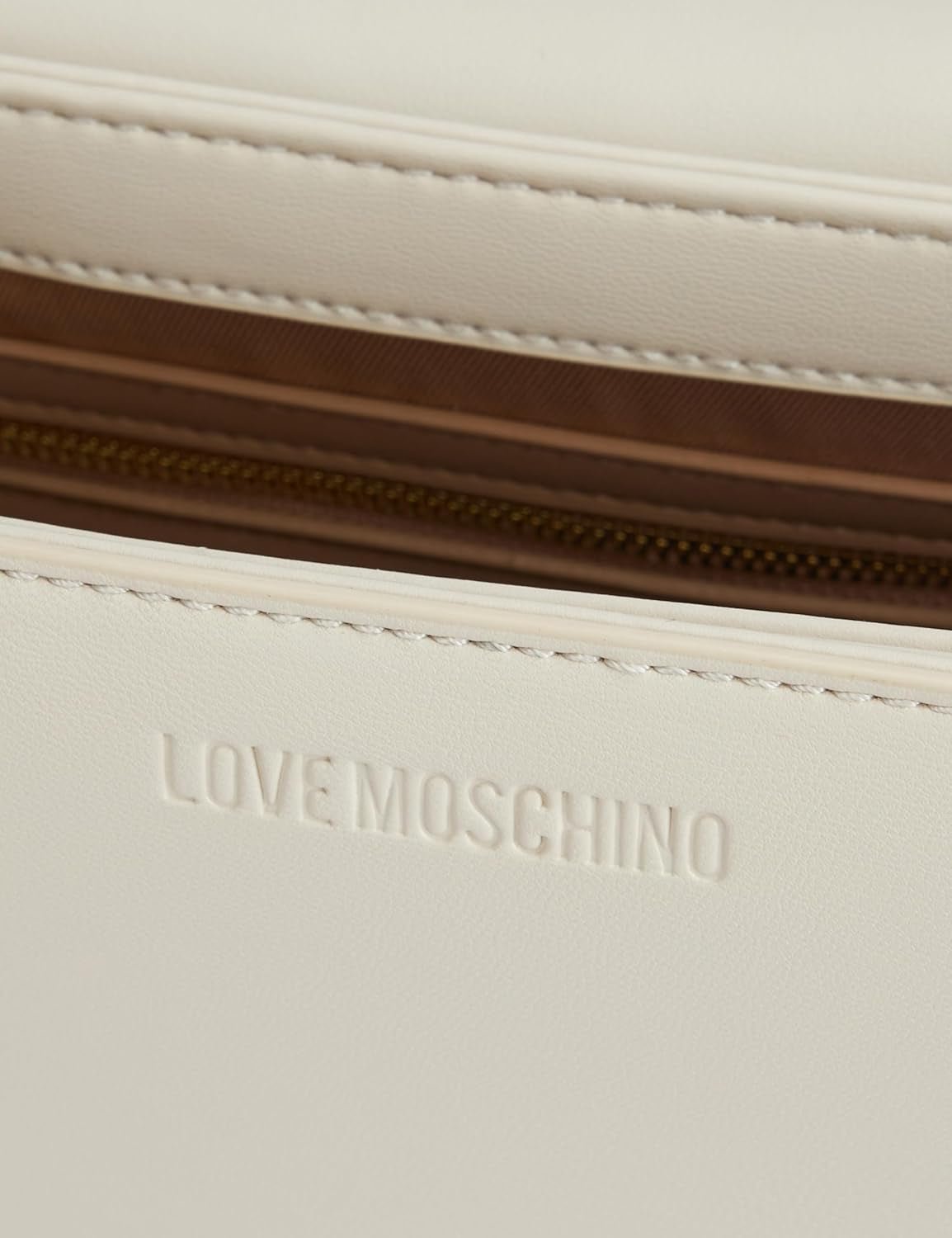 Love Moschino Dame Skuldertaske, White Naty Shop Dame Tasker