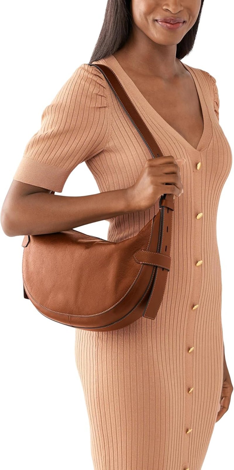 Fossil dametaske - Harwell Eco Leather Hobo, ZB1847200 - 30,5 cm L x 8,9 cm B x 20,3 cm H Dametasker Naty Shop