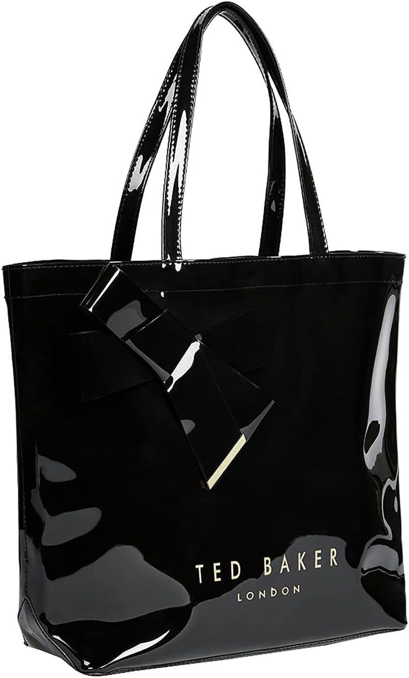 Ted Baker Dame Nicon Vinyl Sløjfe Taske Dame Tasker Naty Shop Sort