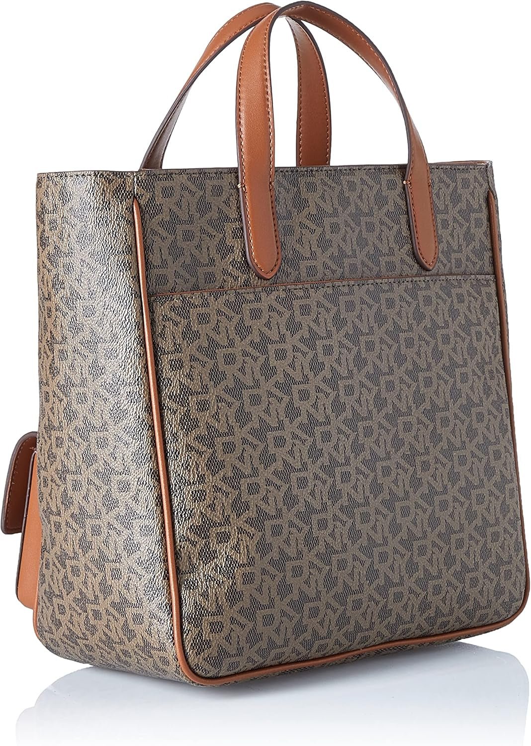 DKNY Dame Zyon Messenger Tote Bag, Mokka/Karamel, One Size Dame Tasker Naty Shop