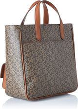 DKNY Dame Zyon Messenger Tote Bag, Mokka/Karamel, One Size Dame Tasker Naty Shop