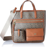 DKNY Dame Zyon Messenger Tote Bag, Mokka/Karamel, One Size Tasker Kvinder Naty Shop Standardtitel