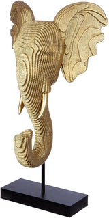 GILDE Deko große Figur Skulptur XXL - sølv dekorativ skulptur lavet af aluminium farve: sølv - stue dekoration jubilæumsgave højde 114 cm Statuetter og skulpturer Naty Shop Guld, sort Højde 46 cm