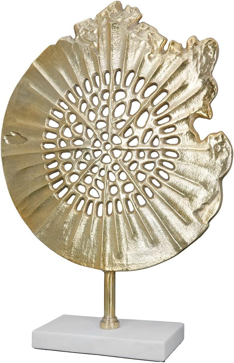 GILDE Deko große Figur Skulptur XXL - sølv dekorativ skulptur lavet af aluminium farve: sølv - stue dekoration jubilæumsgave højde 114 cm Statuetter og skulpturer Naty Shop Gold Højde 51 cm