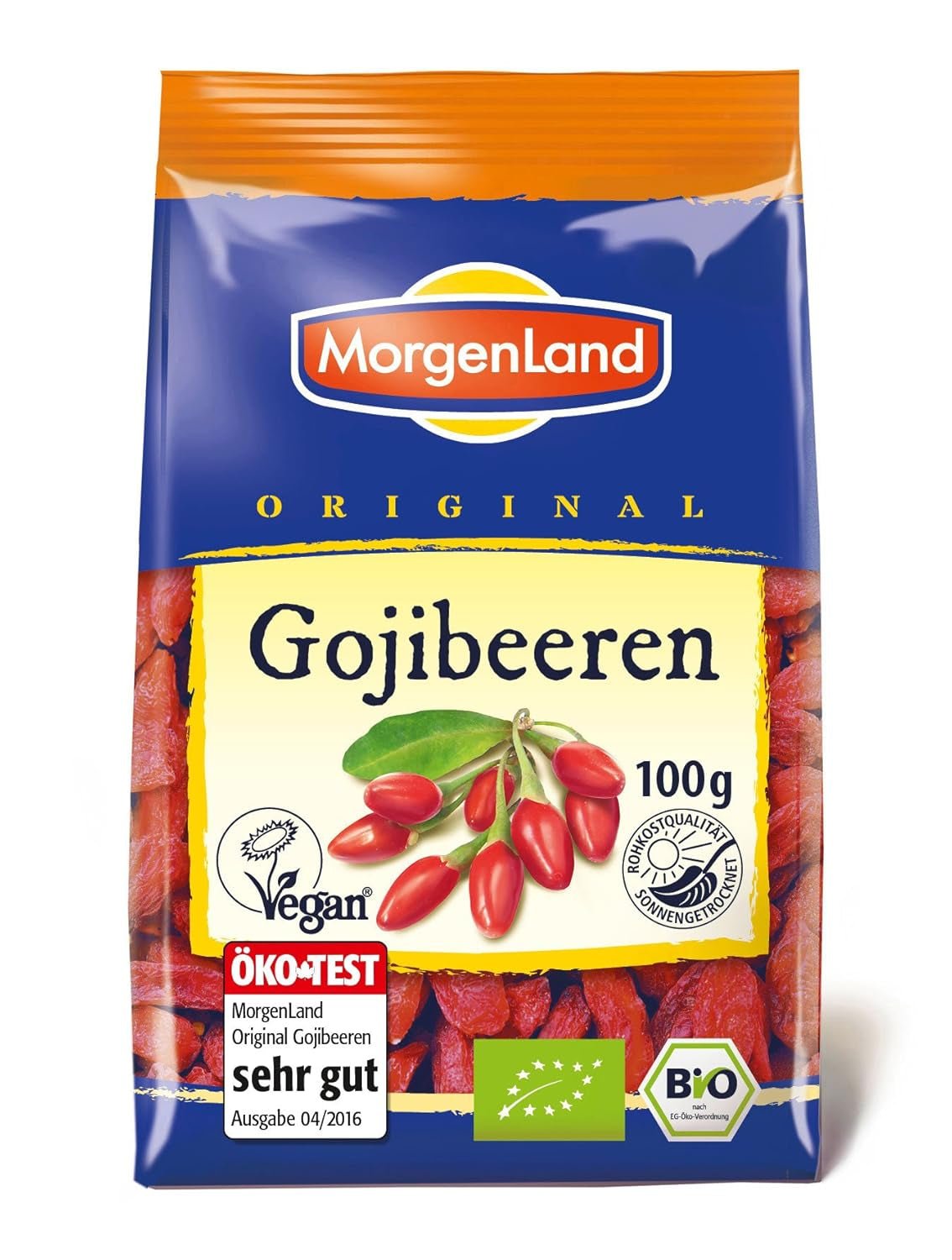 Gojibær 100g økologisk tørret frugt, 1 pakke (1 x 100g) Tørrede produkter Min butik Gojibær