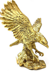 Golden Eagle Resin Ornaments Statue, Golden Eagle Skulptur Moderne Hjemmekontor Figur Dekoration Skrivebordsdekoration (Golden 1) Statuetter og skulpturer Naty Shop