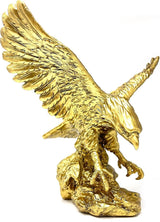 Golden Eagle Resin Ornaments Statue, Golden Eagle Skulptur Moderne Hjemmekontor Figur Dekoration Skrivebordsdekoration (Golden 1) Statuetter og skulpturer Naty Shop