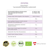 GREEN PANDA® økologisk chokeberry pulver fra Østrig | fintmalede tørrede chokebær | økologiske aroniabær uden tilsætningsstoffer | regionalt alternativ til acai-pulver og gojibær | 500g Naty Shop dehydrerede produkter