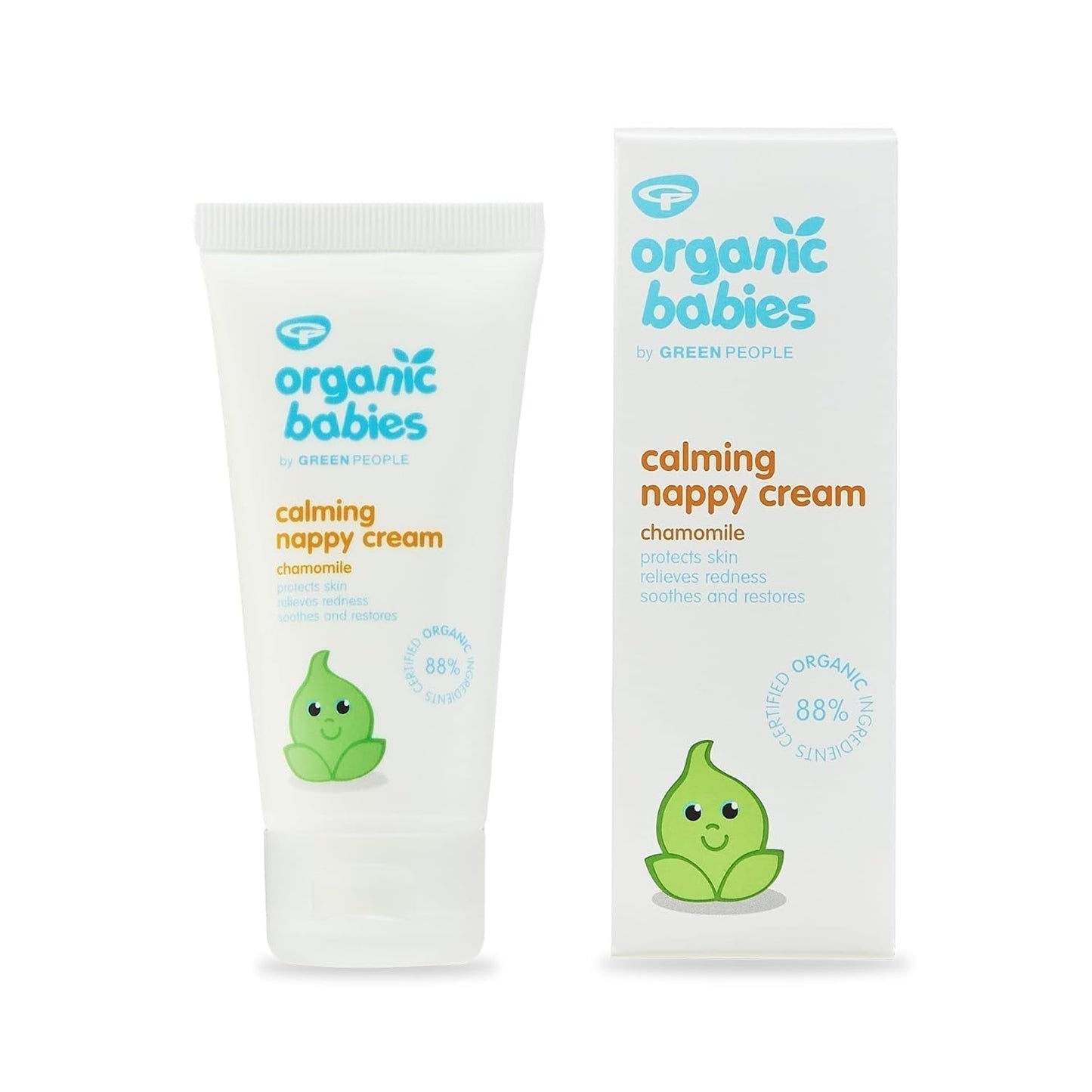 Green People - Økologisk Babyble-beroligende creme - Naturlig og organisk zinkoxid - Eksemvenlig - Parabenfri, 50 ml børn - Bad og hudpleje Naty Shop Standardtitel