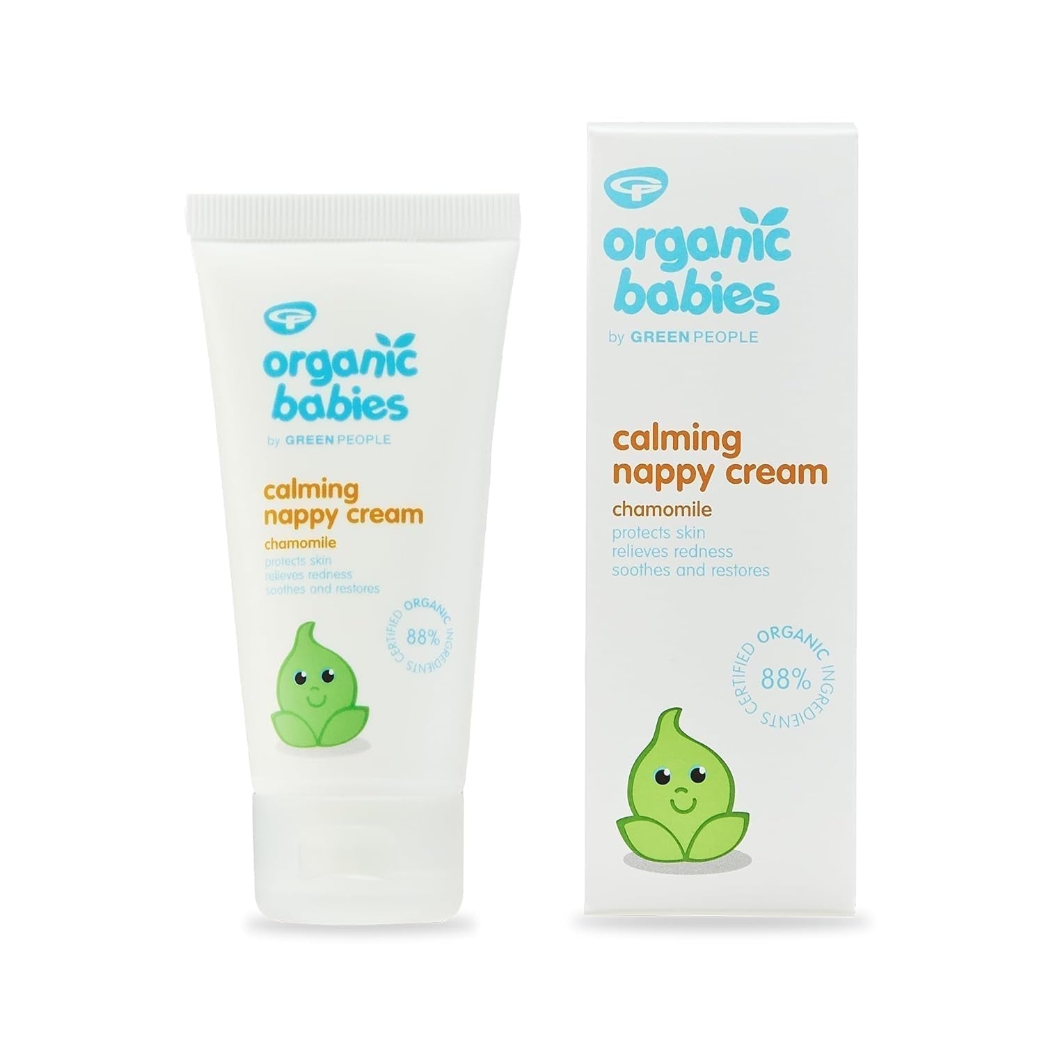 Green People - Økologisk Babyble-beroligende creme - Naturlig og organisk zinkoxid - Eksemvenlig - Parabenfri, 50 ml børn - Bad og hudpleje Naty Shop Standardtitel