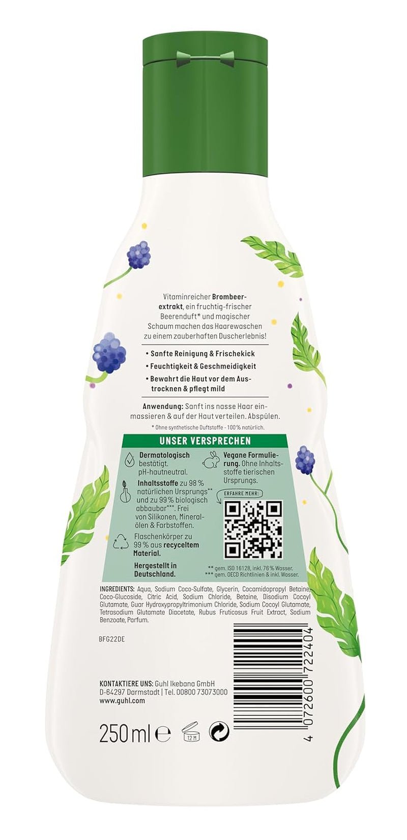 Guhl Kids Dino fordelssæt - 2x Guhl Kids 2 i 1 Shampoo & Shower Gel, 250ml + 1x Pixi bog - Specielt udviklet til børn - Ingen træk - Cosmos Natural Certificate Børn - Bad og hudpleje Naty Shop