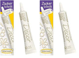 Günthart BackDecor 25g HVIDE sukkerbogstaver til enhver dessert i hvid sukkerfarve til smukke bogstaver og designs, 1 pakke (25g) Naty Shop Medium sukkerpasta (2 pakke) Hvide sukkerbogstaver