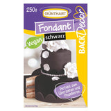 Günthart BackDecor 250 grøn fondant 100 % vegansk palmeoliefri rivefast til at dække kager og bagværk Velegnet til modellering 1 pakke (1 x 250 g) Naty Shop Sukkerpasta 250 G (1 pakke) Sort