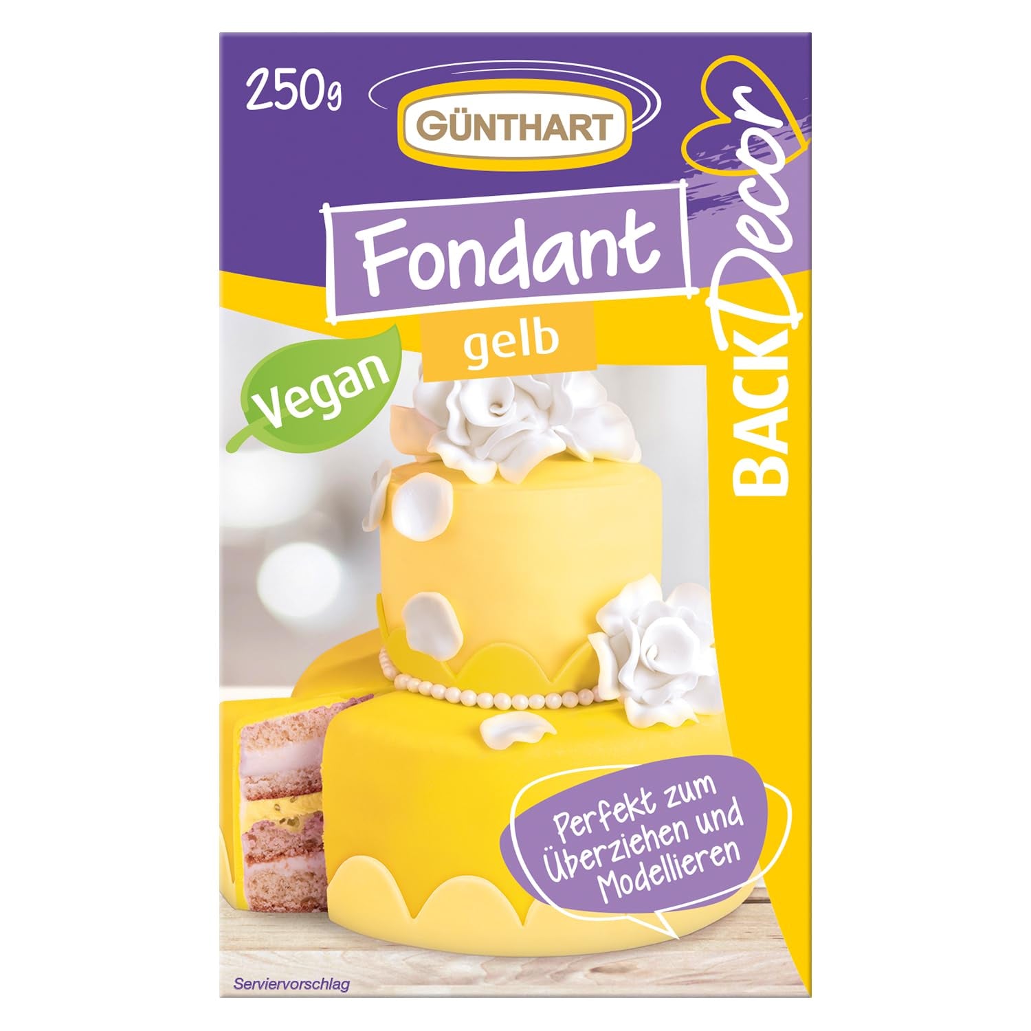 Günthart BackDecor 250 grøn fondant 100 % vegansk palmeoliefri rivefast til at dække kager og bagværk Velegnet til modellering 1 pakke (1 x 250 g) Naty Shop Sukkerpasta 250 G (1 pakke) Gul