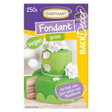 Günthart BackDecor 250 fondant grøn, 100% vegansk, palmeoliefri, rivefast til at dække kager og bagværk, velegnet til modellering, 1 pakke (1 x 250 g) Naty Shop sukkerpasta 250 G (1 pakke) Med venlig hilsen