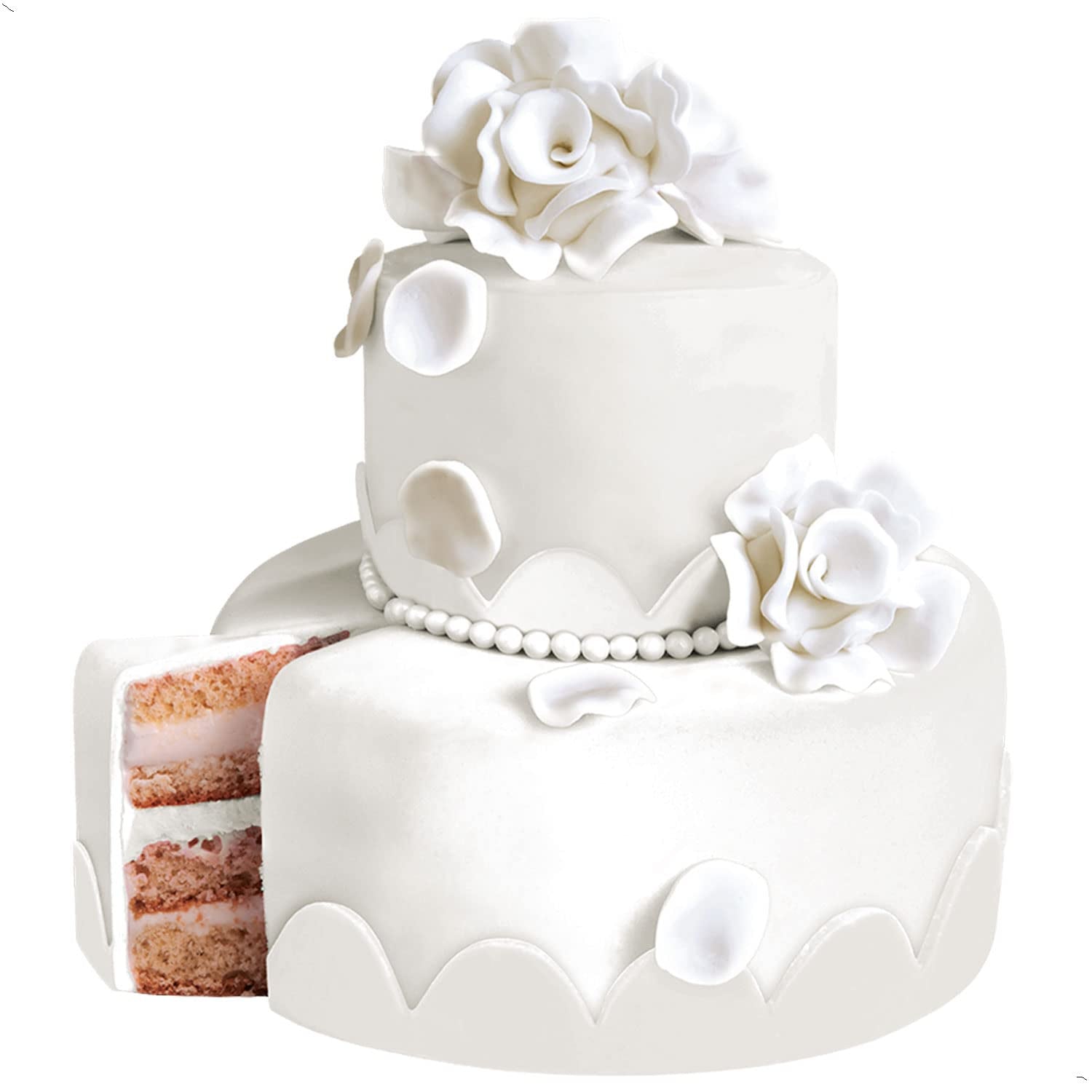 Günthart BackDecor 250 g hvid fondant, 100 % vegansk, palmeoliefri, rivefast til at dække kager og bagværk, velegnet til modellering, pakke med 2 (1 x 250 g) Naty Shop Sugarpaste