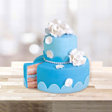Günthart BackDecor 250 g blå fondant, 100 % vegansk, palmeoliefri, rivefast til at dække kager og bagværk, velegnet til modellering, pakke med 3 (1 x 250 g) Naty Shop Sugarpaste