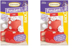 Günthart BackDecor 250 g rød fondant, palmeoliefri, rivefast til at dække kager og bagværk, velegnet til modellering, pakke med 2 (1 x 250 g) Naty Shop sukkerpasta rød 250 g (pakke med 2)