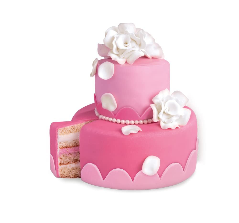Günthart BackDecor fondant pink | overlegen kvalitet | klar til brug | uden palmeolie | rivefast | til overtræk af kager og bagværk | velegnet til modellering | pakke med 2 (1 x 250 g) Naty Shop sukkerpasta