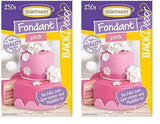Günthart BackDecor fondant pink | overlegen kvalitet | klar til brug | uden palmeolie | rivefast | til overtræk af kager og bagværk | velegnet til modellering | pakke med 2 (1 x 250 g) Naty Shop Sugar Paste Pink 250 G (pakke med 2)
