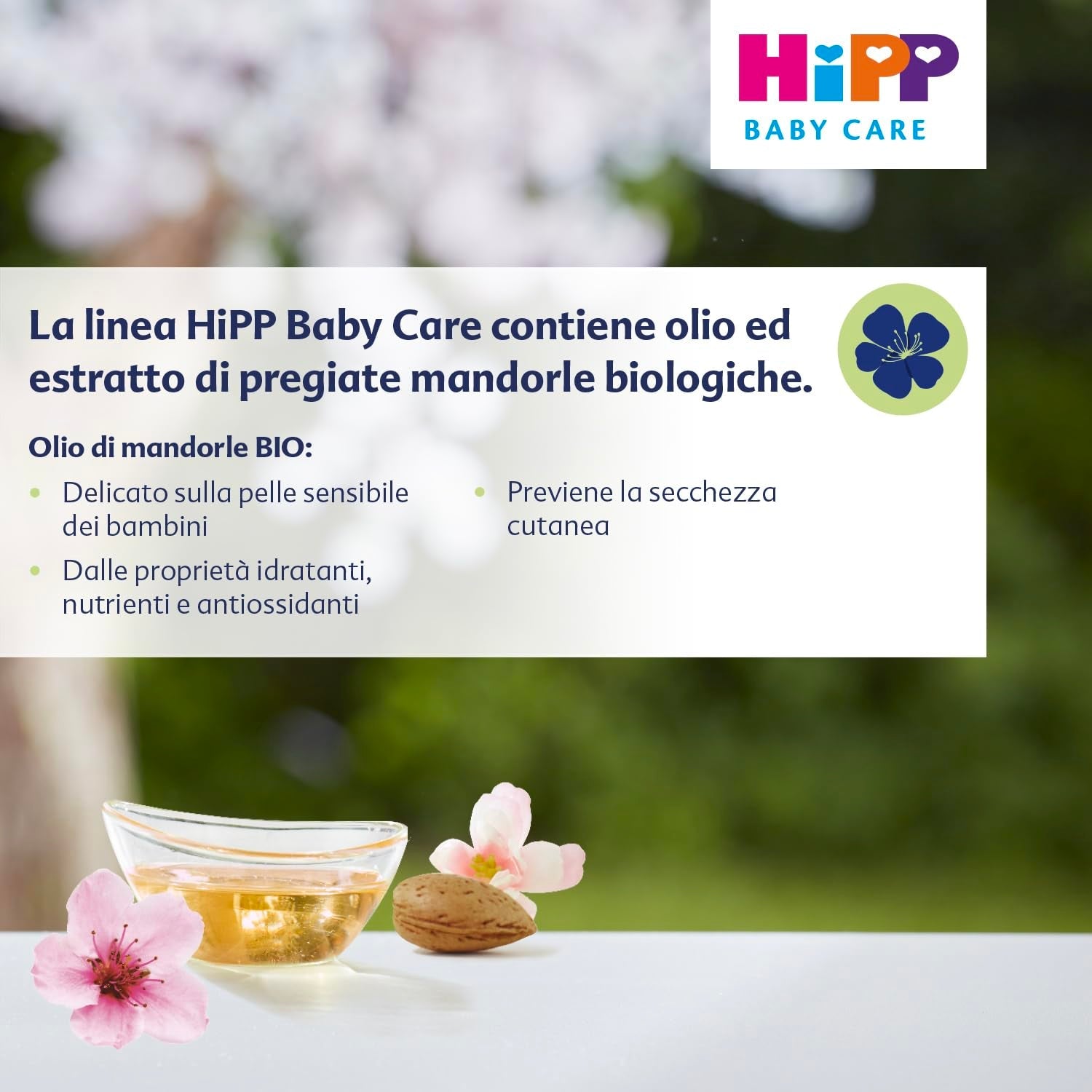 HiPP Baby Care Shampoo med balsam til børn, reder håret og beskytter hovedbunden, til følsom hud, med naturligt økologisk mandelekstrakt, 1 x 200 ml Børn - Bad og hudpleje Naty Shop