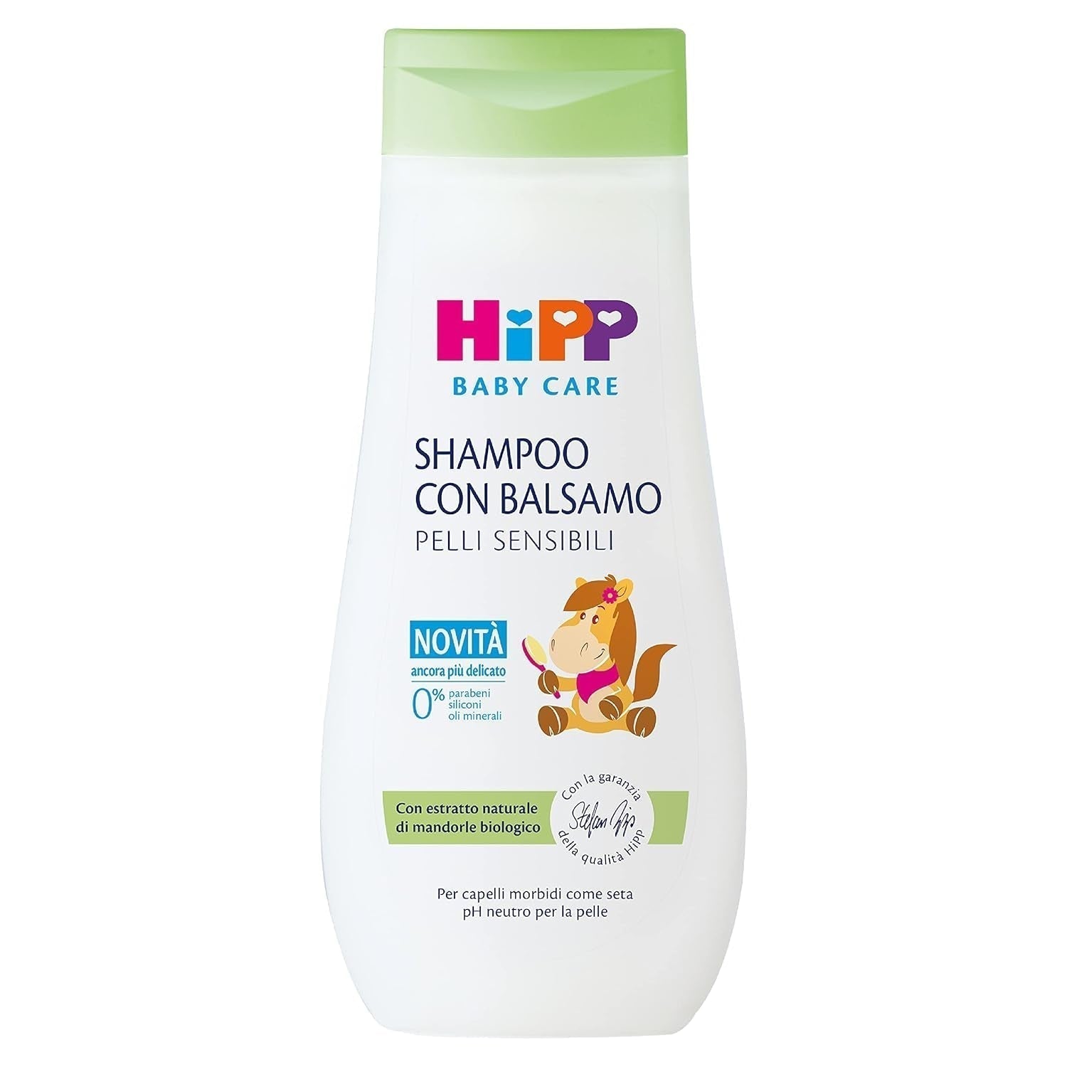 HiPP Baby Care Shampoo med balsam til børn, reder håret og beskytter hovedbunden, til følsom hud, med naturligt økologisk mandelekstrakt, 1 x 200 ml Børn - Bad og hudpleje Naty Shop Standard titel