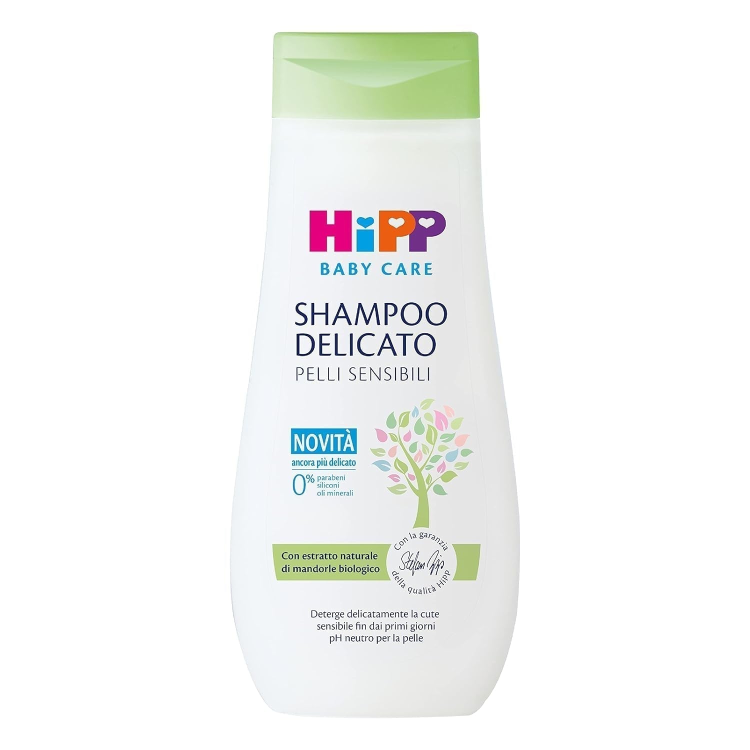 HiPP - Baby Care Gentle shampoo til børn, renser og irriterer blidt øjnene, til følsom hud, med naturligt økologisk mandelekstrakt, 1 flaske med 200 ml Børn - Bad og hudpleje Naty Shop Standard titel