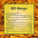 Howa tørret mango - tørret frugt i økologisk kvalitet, naturlig og usvovlet - ideel til madlavning, bagning eller som en sund snack - mangoskiver - sukkerfri - 1000 g Naty Shop dehydrerede produkter