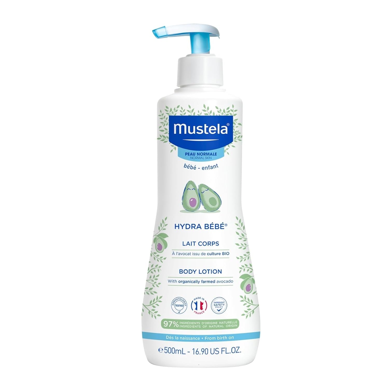 Hydra Bébé - Kropsmælk til babys følsomme hud, 500 ml Børn - Bad og hudpleje Naty Shop 500 Ml (1 pakke) ikke godkendt