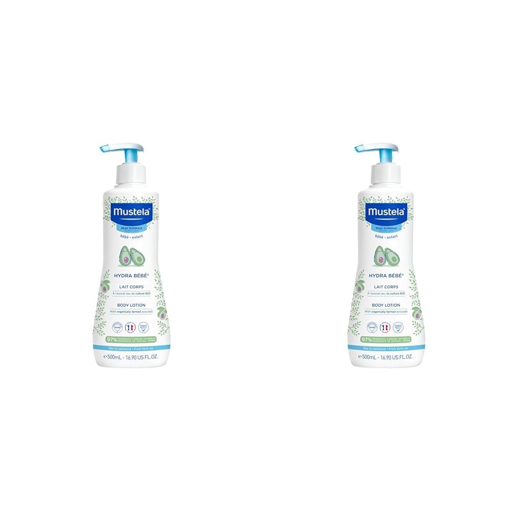 Hydra Bébé - Kropsmælk til følsom babyhud, 500 ml Børn - Bad og hudpleje Naty Shop 500 ml (pakke med 2) Mandel