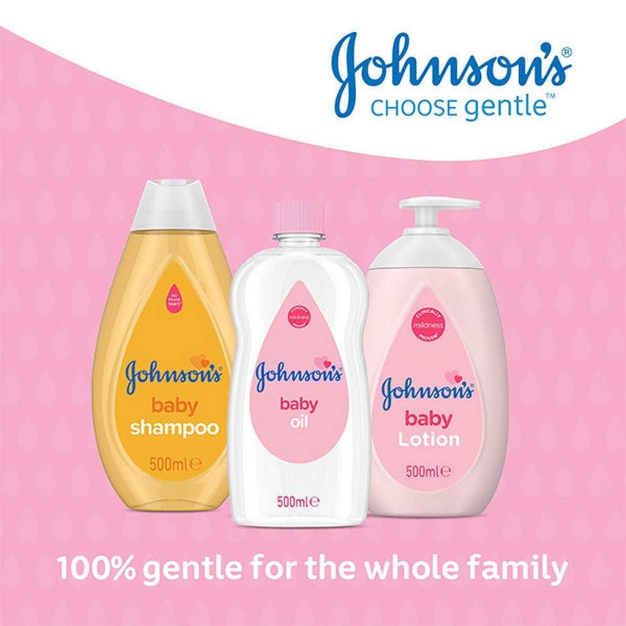 Johnsons JOHNSON'S - Babyolie, (1 X 500 ML) Børn - Bad og hudpleje Naty Shop