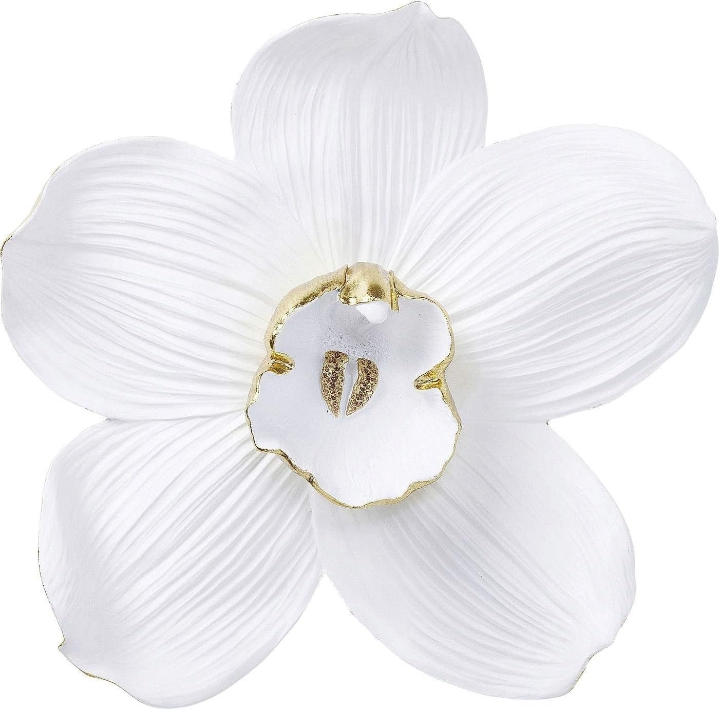 Kare Design vægdekoration Orchid, hvid, XL, vægdekoration, orkidéblomst look, håndlavet, 25x24x7 cm (h/b/d) Statuetter og skulpturer Naty Shop Hvid 51L X 2B Cm