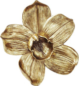 Kare Design vægdekoration Orchid, hvid, XL, vægdekoration, orkidéblomst look, håndlavet, 25x24x7 cm (h/b/d) Statuetter og skulpturer Naty Shop Guld 40L X 3B Cm