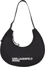 KARL LAGERFELD JEANS Essential Nylon Moon Bag til Damer Tasker Damer Naty Shop Sort