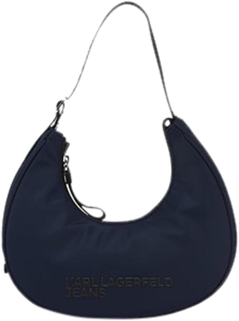 KARL LAGERFELD JEANS Essential Nylon Moon Bag Dametasker Naty Shop Dark Slate