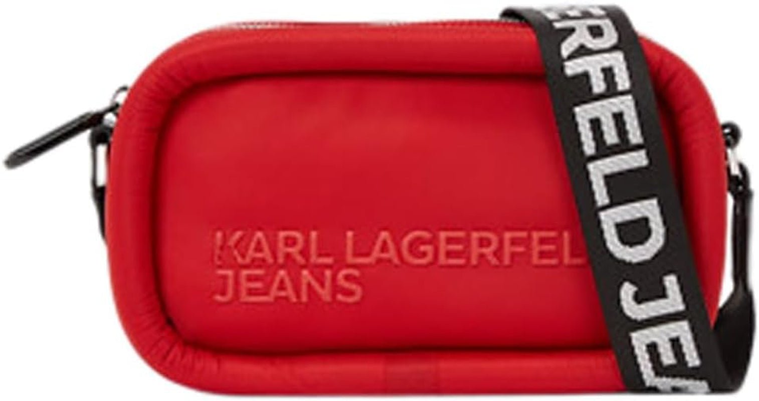 KARL LAGERFELD JEANS Puffy kamerataske Crossbody-tasker Kvinder Naty Shop Pompeian Red