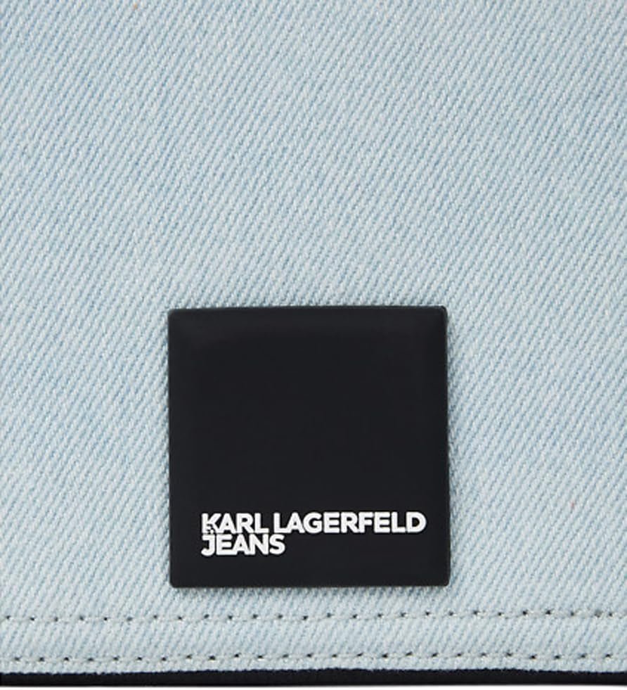 Karl Lagerfeld Jeans Dameæske Logo Kamerataske Cross Body, Lyseblå Dametasker Naty Shop
