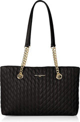 KARL LAGERFELD Karolina Tote Bag Dame Naty Shop Tasker Sort / Guld One Size Passer til alle