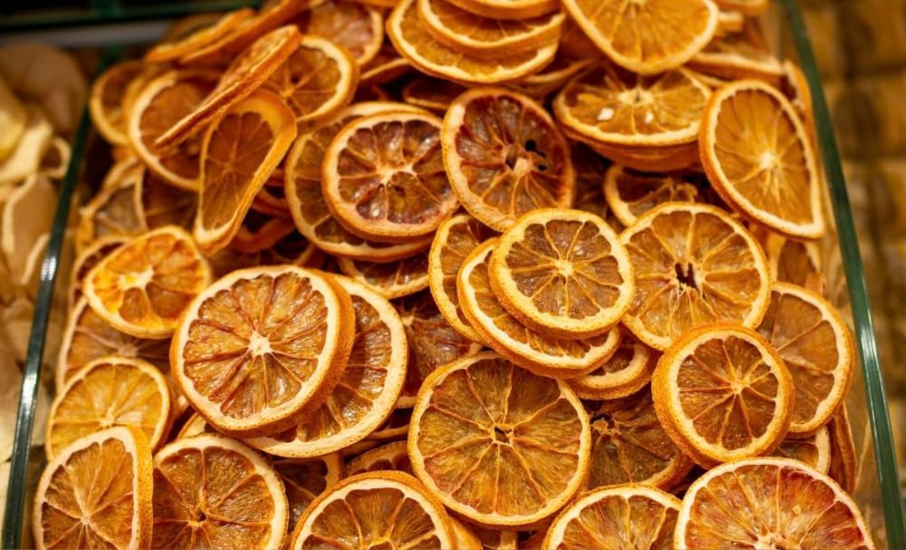 Knabberkraft Tørrede appelsinskiver 100g - Snack og naturlig smag | Perfekt til te, desserter, dekorationer og mere | Rig på vitamin C og uden tilsætningsstoffer Naty Shop dehydrerede produkter