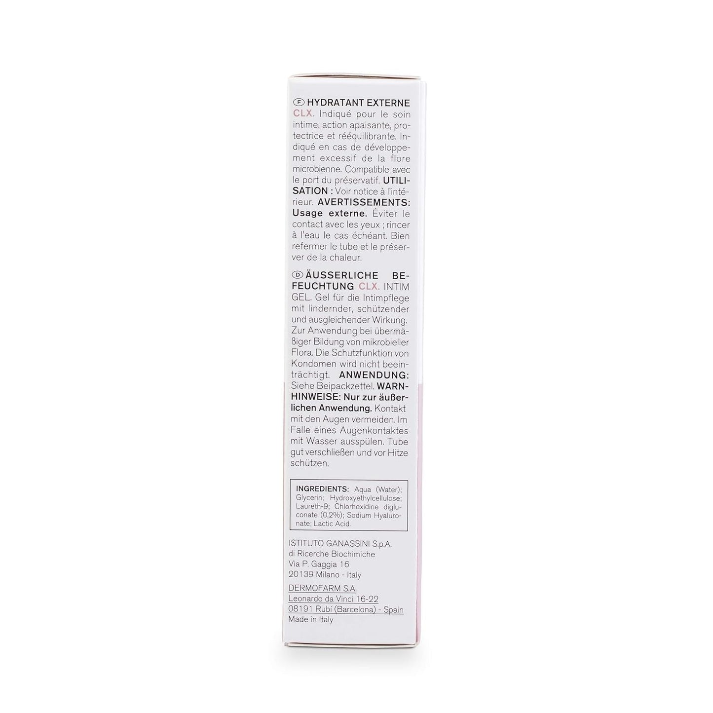 Lab - Ekstern fugtighedscreme CLX, Fugtgivende creme til ydre intime områder, Klorhexidin og aloe vera, Hypoallergen, Parabenefri, Dermatologisk og gynækologisk testet - 30 ml Børn - Bad og hudpleje Naty Shop