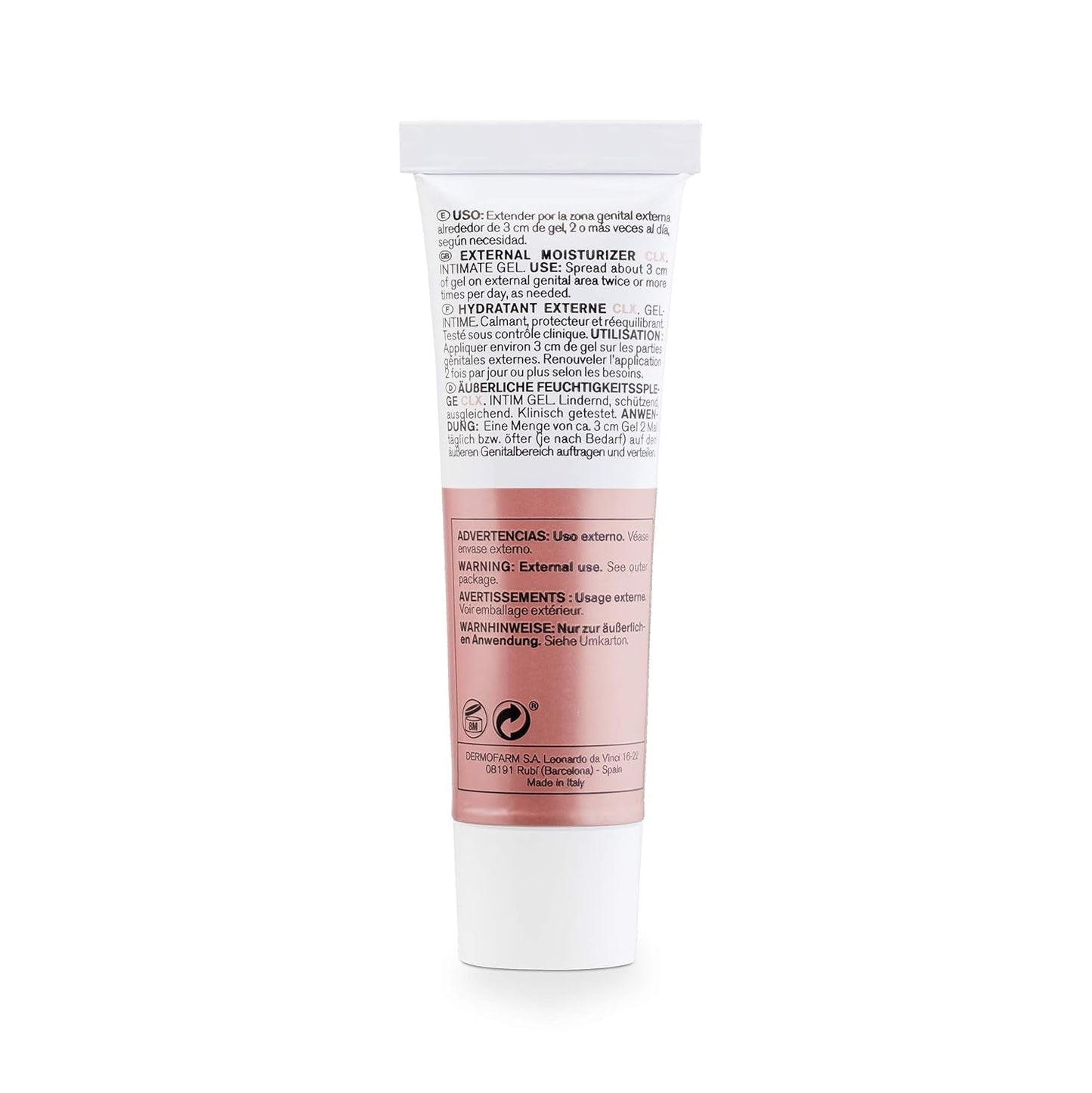 Lab - Ekstern fugtighedscreme CLX, Fugtgivende creme til ydre intime områder, Klorhexidin og aloe vera, Hypoallergen, Parabenefri, Dermatologisk og gynækologisk testet - 30 ml Børn - Bad og hudpleje Naty Shop